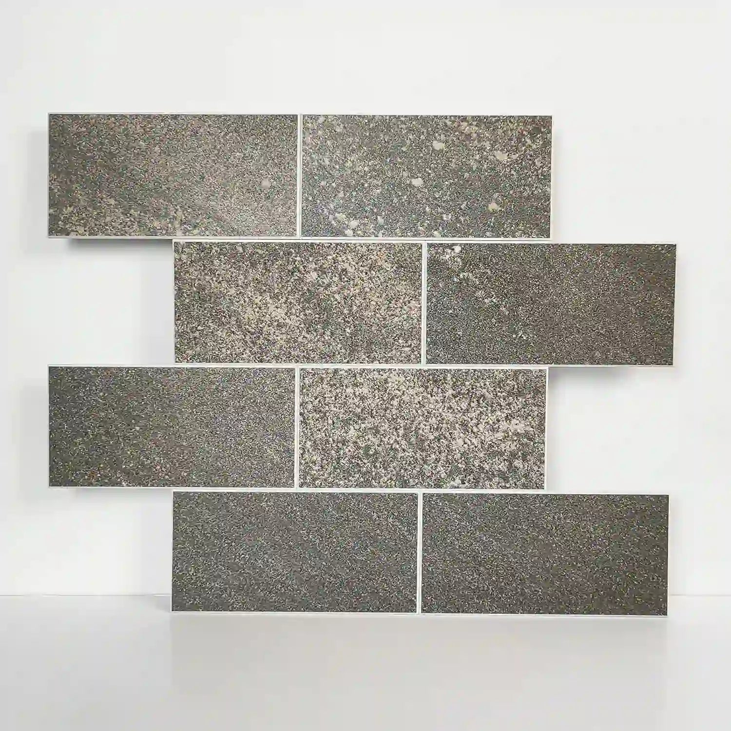 COLAMO BLACK Granulated Surface Peel and Stick Subway Tiles Backsplash –  Colamo