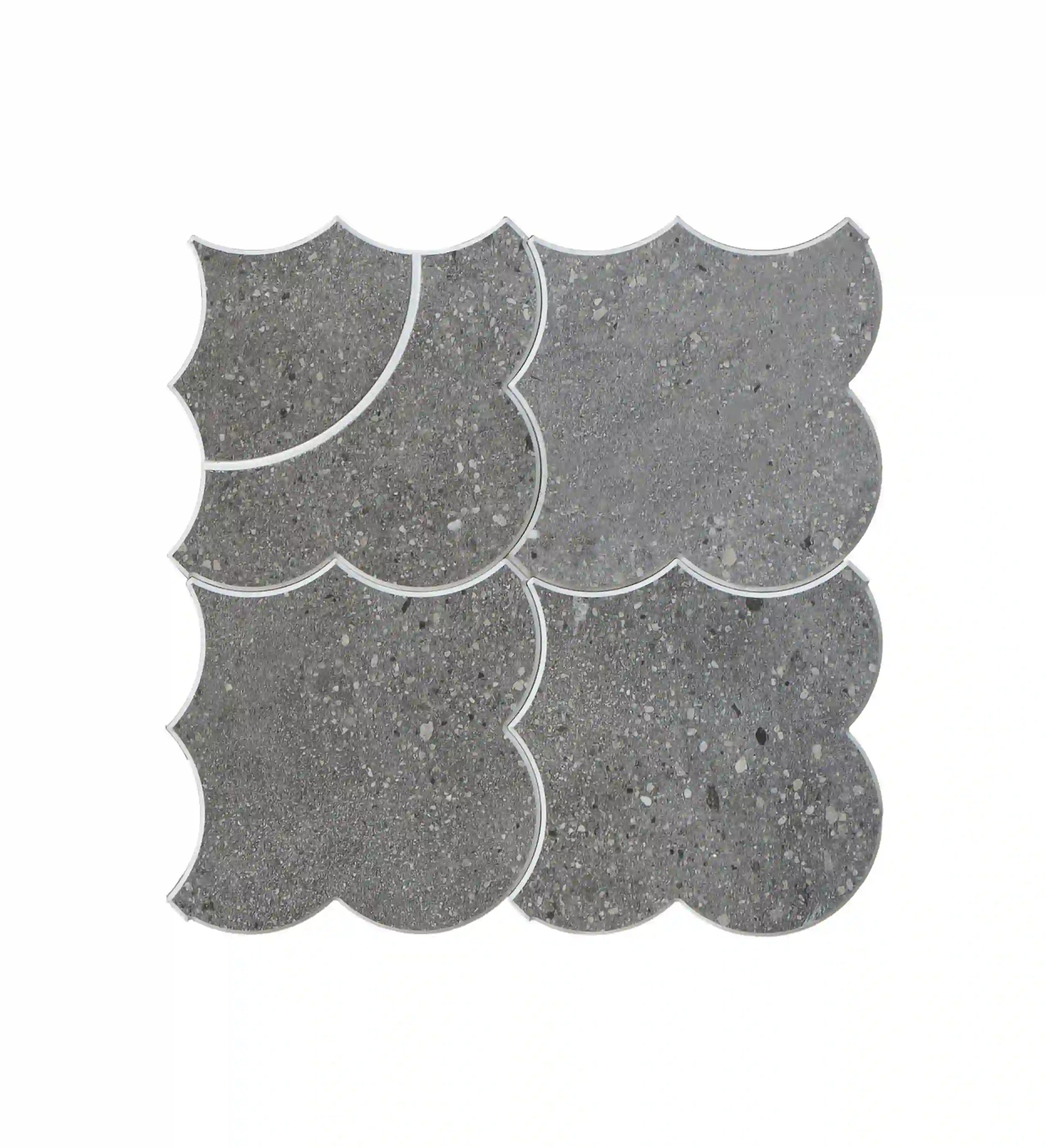 Colamo-peel and stick tile-backsplash-self adhesive tile-self adhesive backsplash-Cloud Yarn Decorative Mosaic Self Adhesive Tiles & Backsplashes, Galaxy Silver