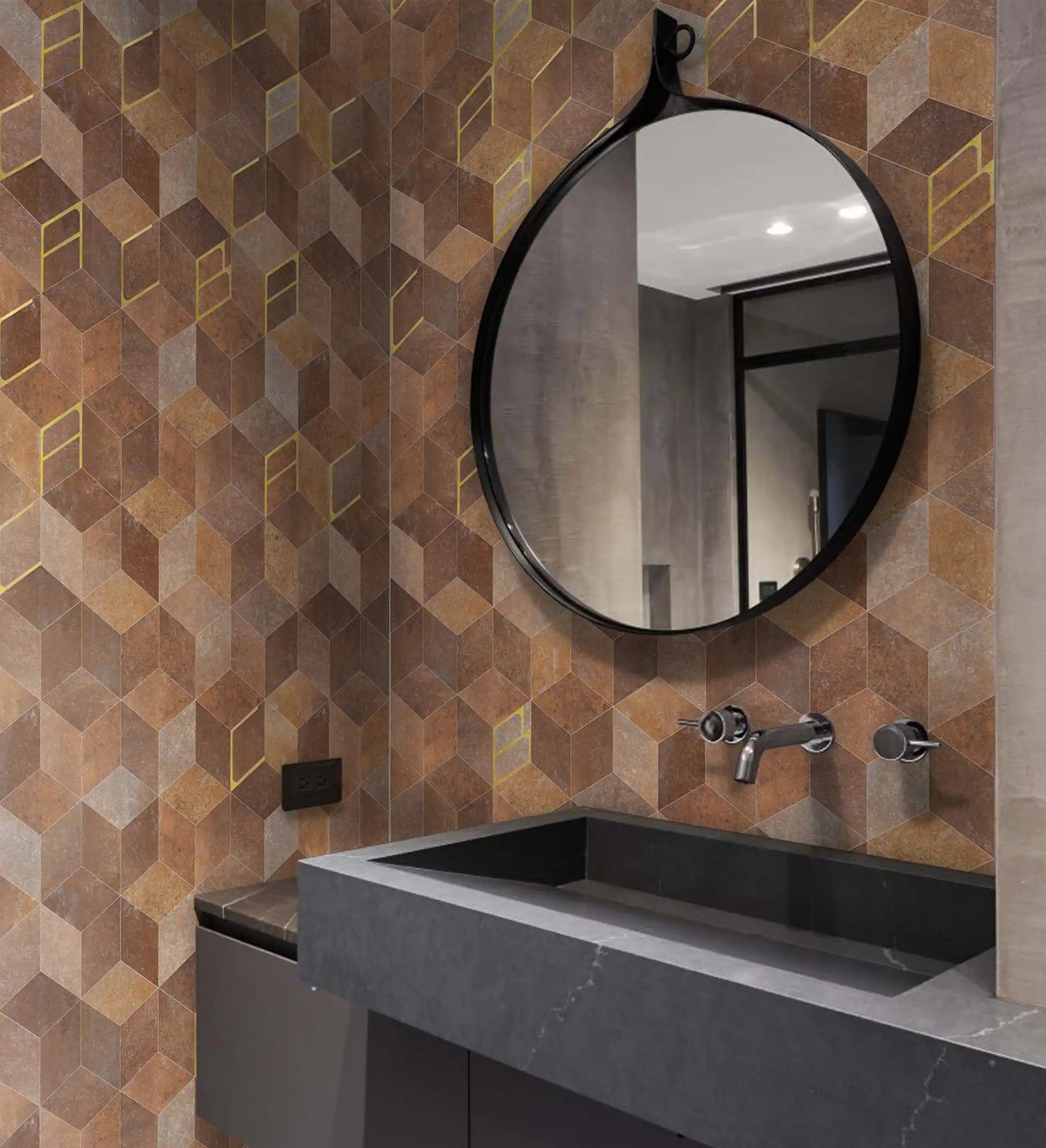 Colamo-peel and stick tile-backsplash-Venus Brown, peel and stick decorative tiles