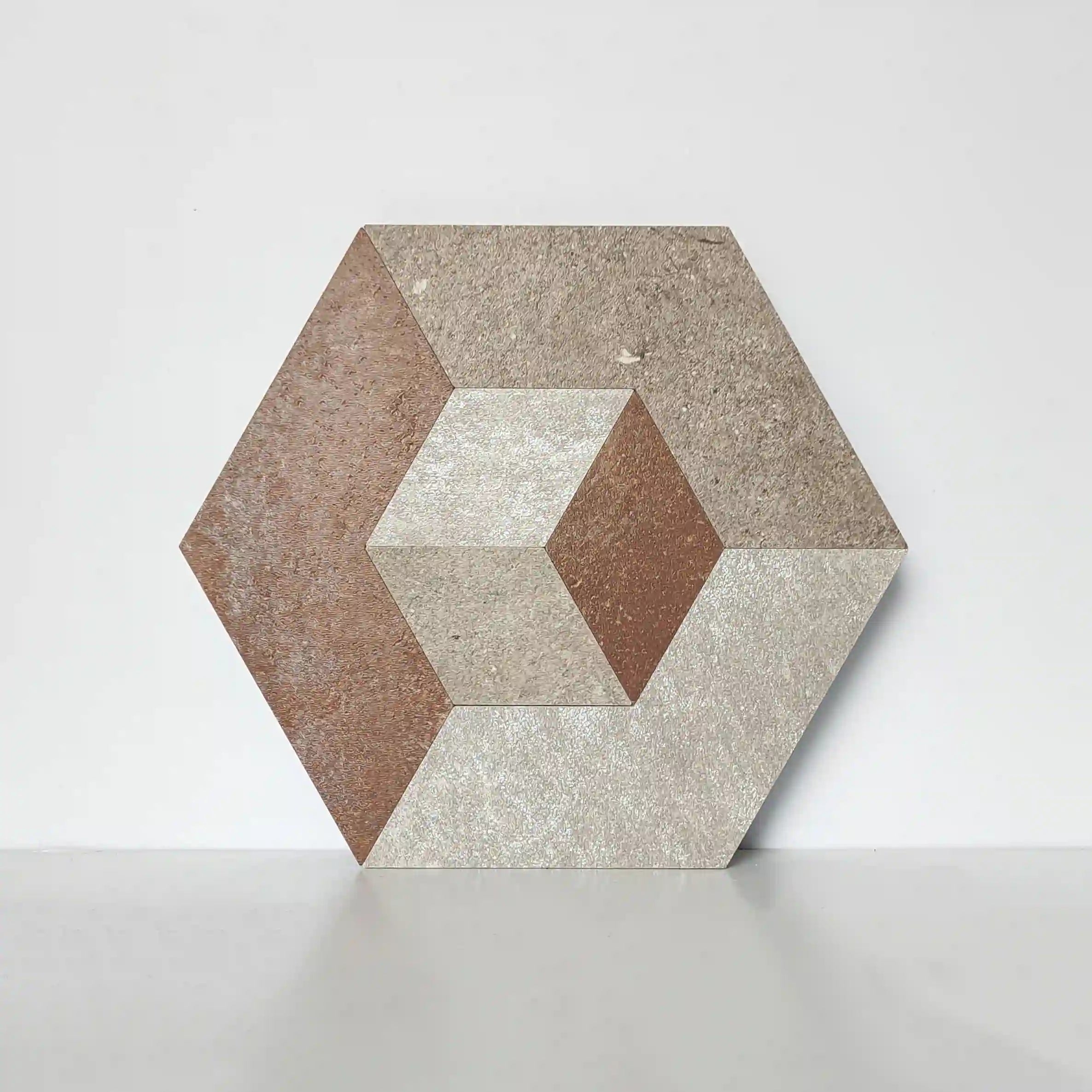 Illusion Peel and Stick Backsplashes Hexagon Tiles, Sundance