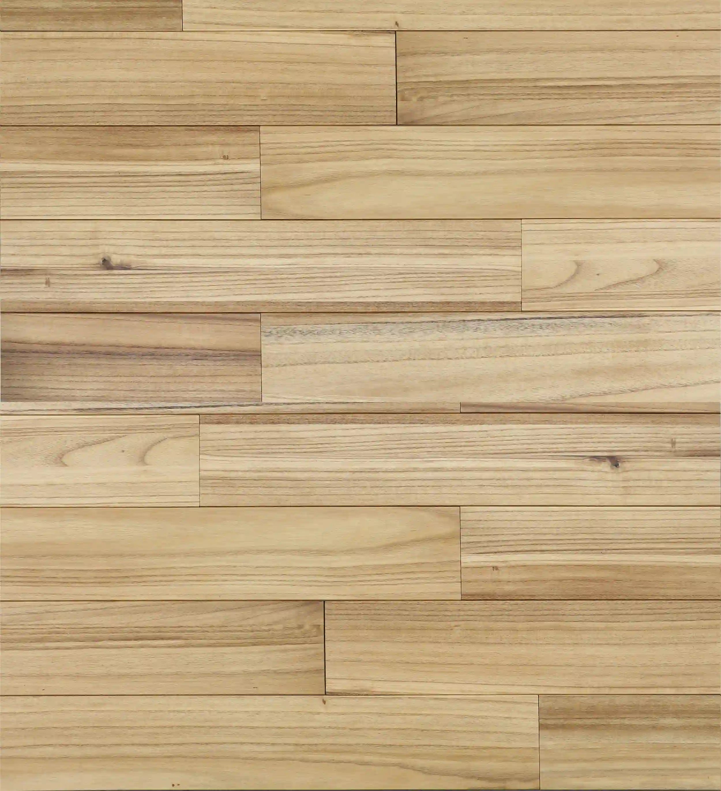 COLAMO Teak Wood Peel and Stick Planks For Wall Paneling Shiplap