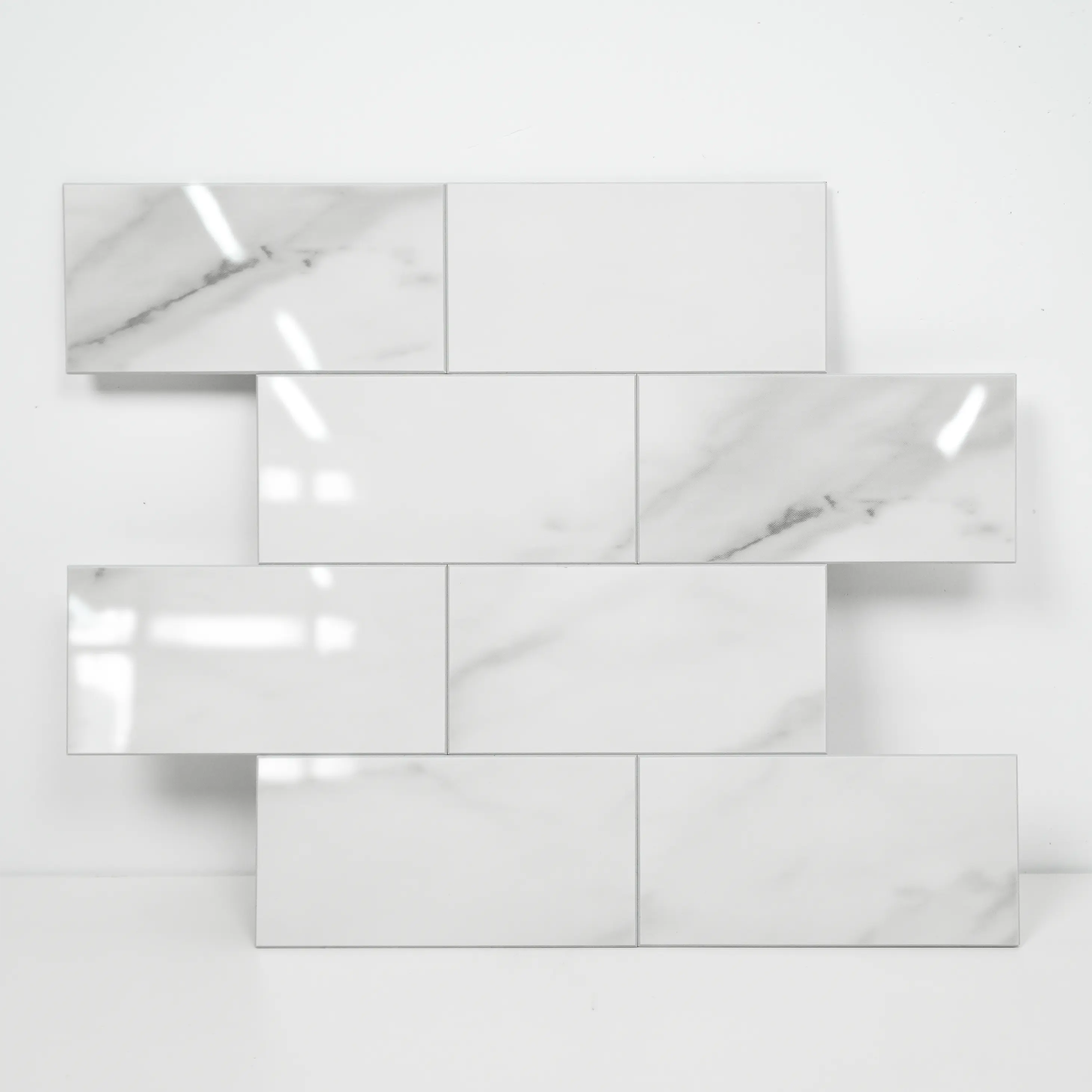 Carrara-White-Marble-Peel-and-Stick-Subway-tile