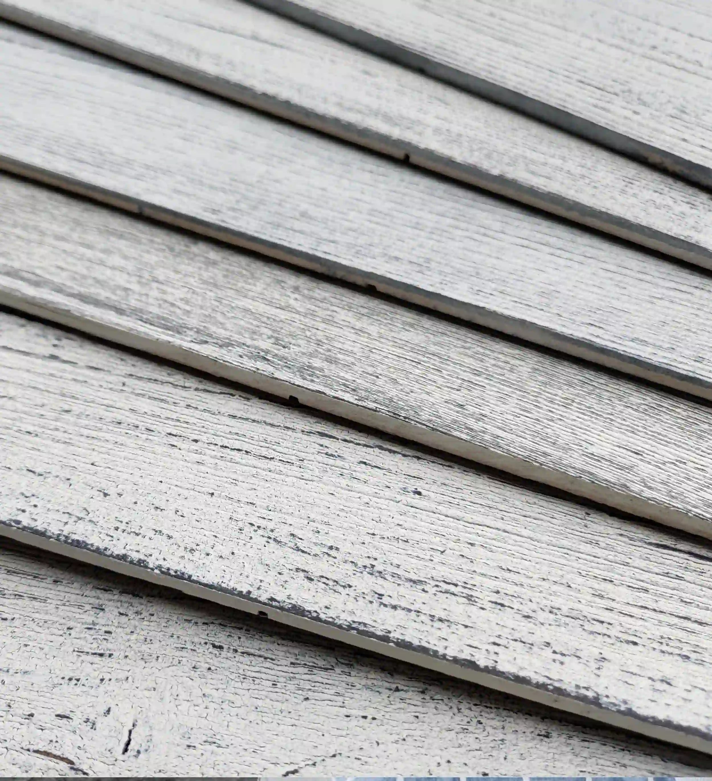 COLAMO Whitewashed Pine Peel and Stick Wood Wall Paneling Shiplap Planks