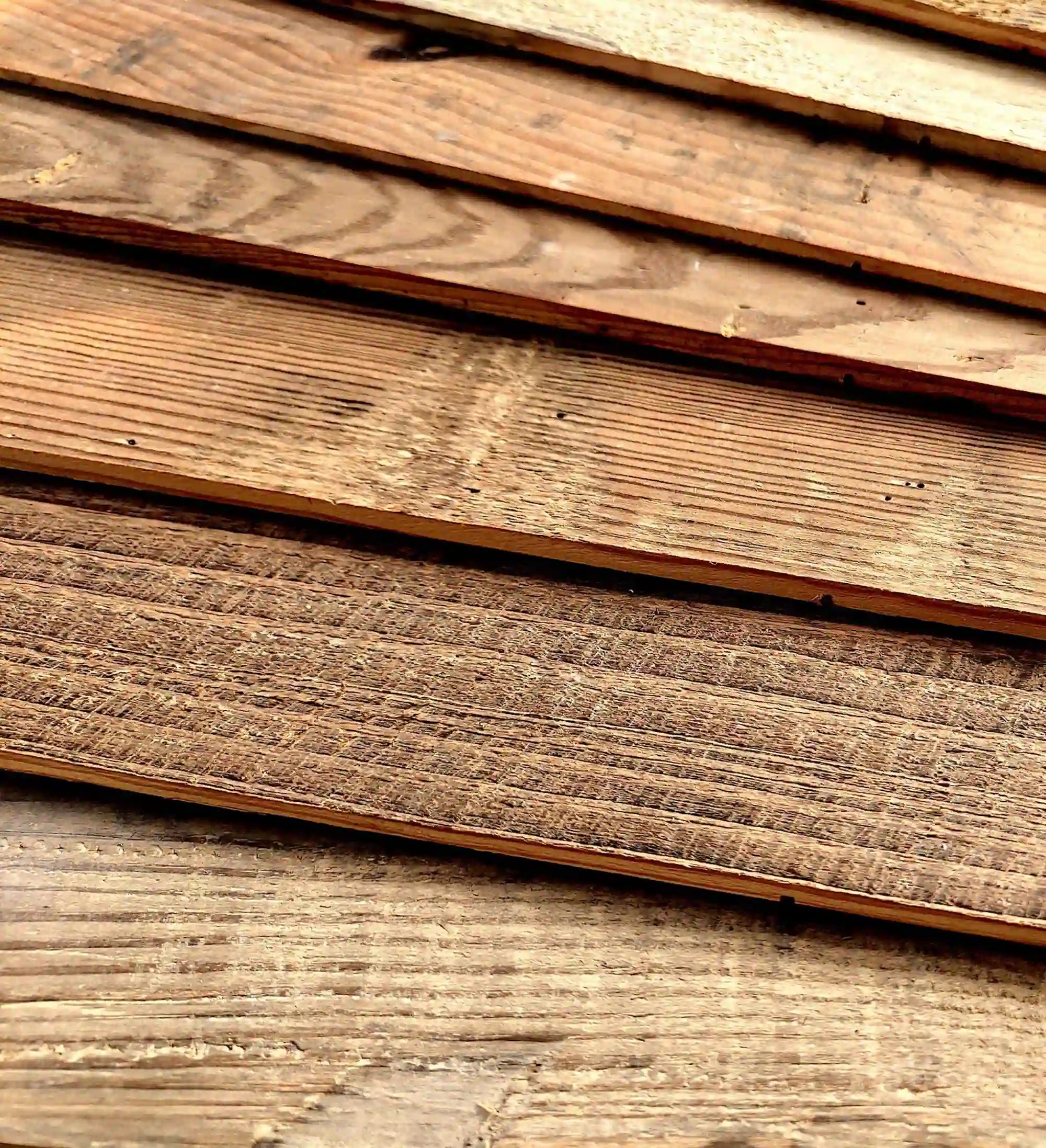 COLAMO 4.53"x35.43" Peel and Stick Reclaimed Wood Planks For Walls