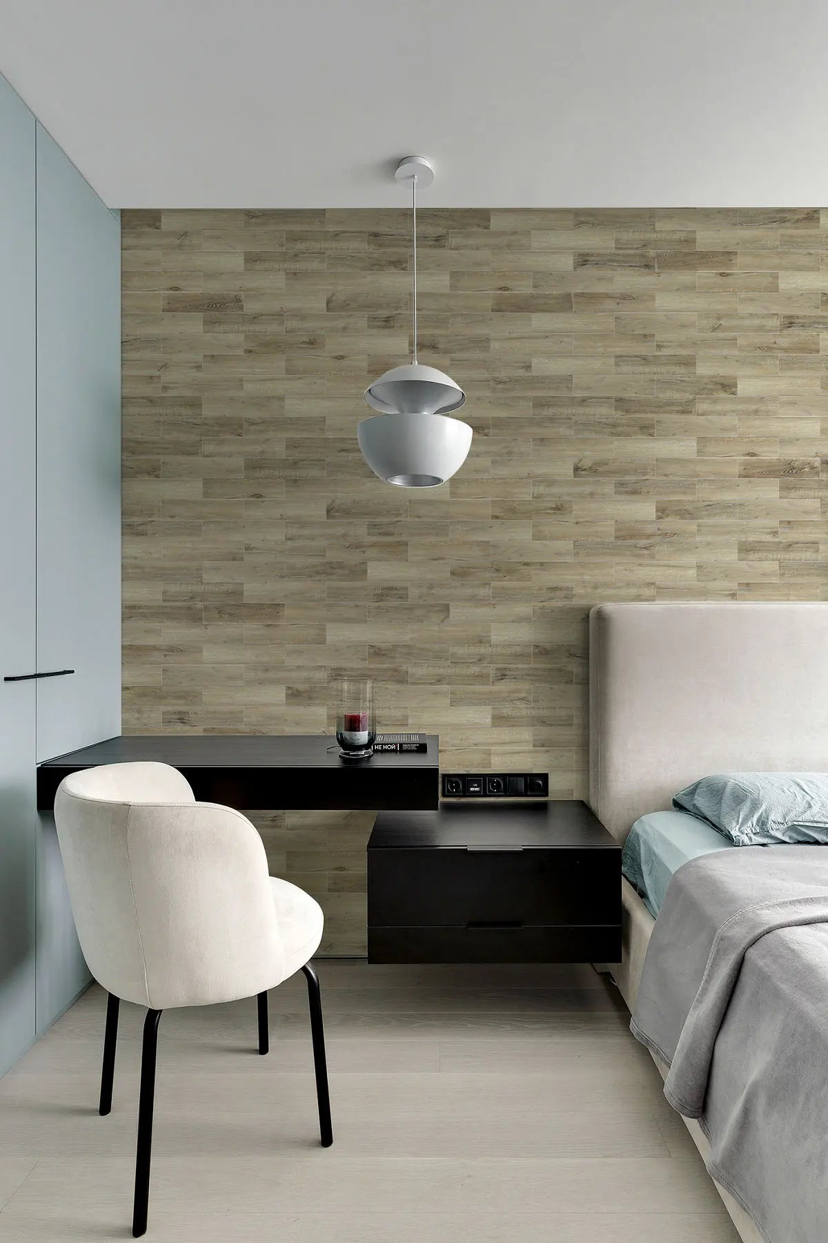 COLAMO Oak Weathered Wood Look Tiles Waterproof Thick Rigid Peel and Stick Backsplashes